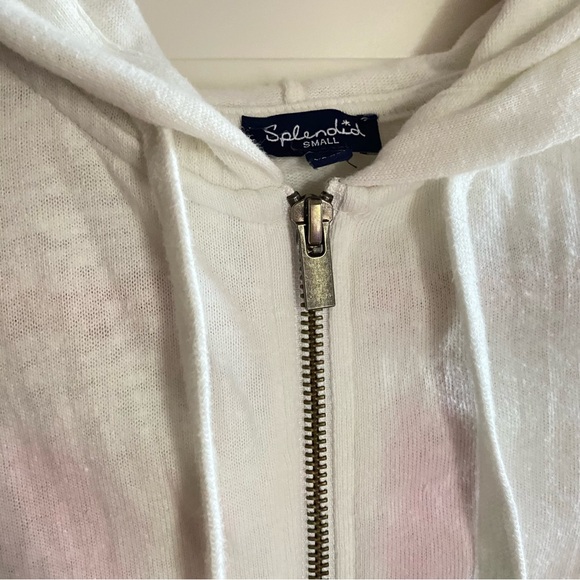 🌸3/$30🌸 Splendid Girls’ Tie Dye Hoodie Jacket Zip Up with Pockets - Picture 3 of 5